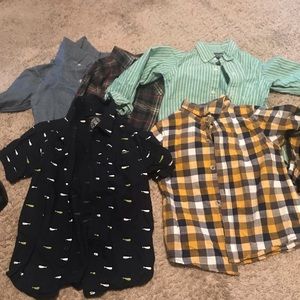 5 shirts  size 4T long sleeve shirts